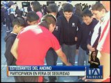 Estudiantes del Colegio Andino participaron en una feria de seguridad