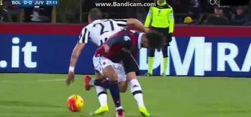 Horror Foul On Stefano Sturaro - Bologna v. Juventus 19-02-2016 HD