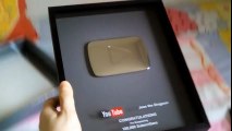 Jess the Dragoon Unboxes 100k Subscribers Youtube Silver Play Button Award