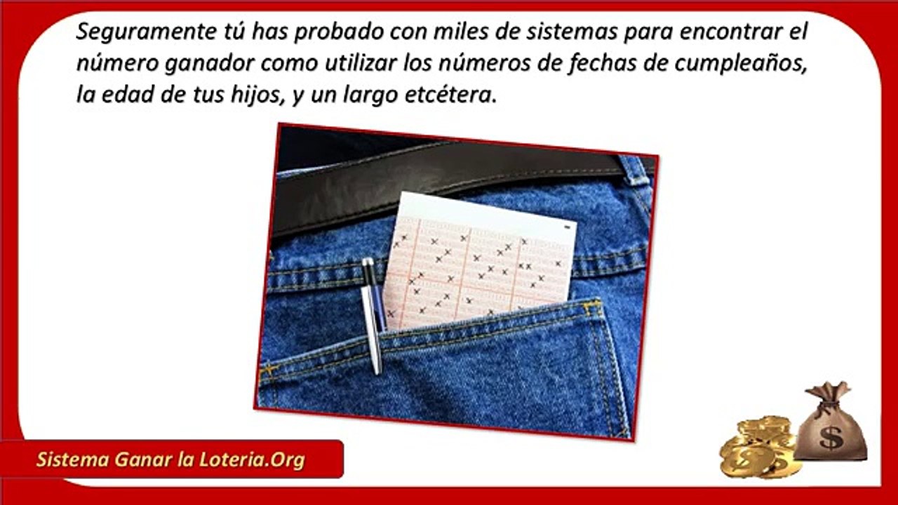 Sistema Ganar La Lotería Con 80% De Efectividad