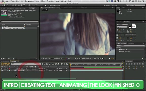 After Effects Tutorial - Basic Typography & Motion Graphics