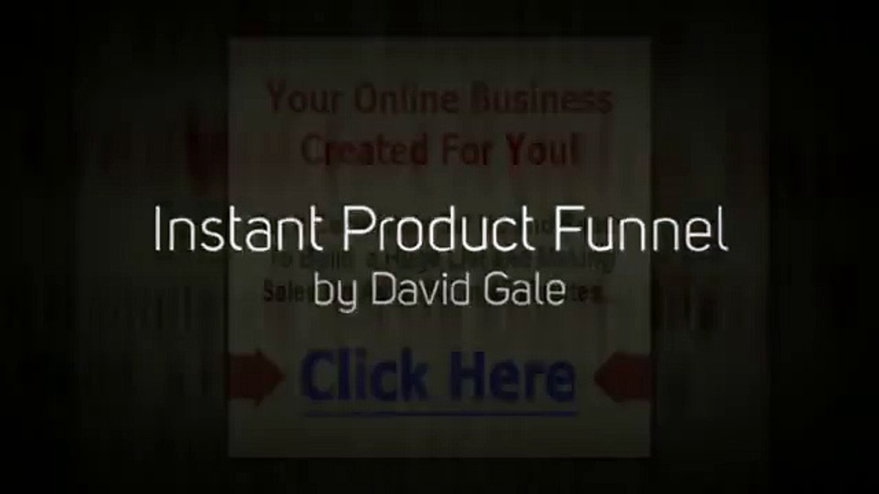 Instant Product Funnel by David Gale - The Complete 'Done-For-You' Squeeze Page Package