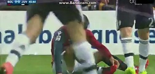 Horror Foul On Matt Destro - Bologna v. Juventus 19-02-2016