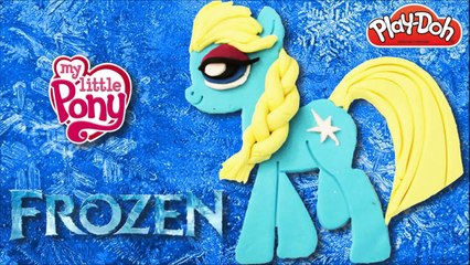 Play Doh My Little Pony Frozen Queen Elsa Crossover