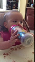 Jules high chair mama, dada, laughing - major personality