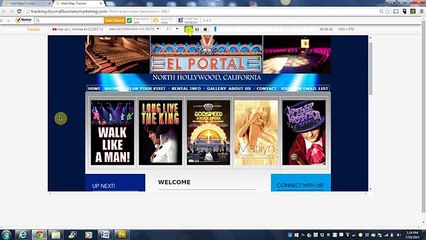 Heat Map Tracker Example of a Recorded Website Visit