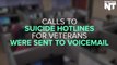 Veterans Calling The VA's Suicide Hotline Were Sent To Voicemail