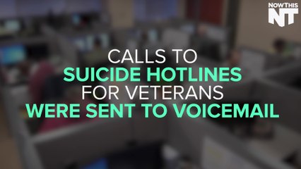Veterans Calling The VA's Suicide Hotline Were Sent To Voicemail