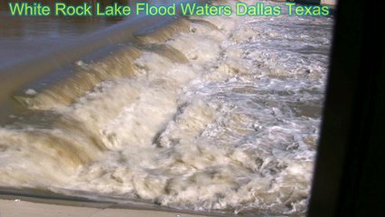 Flood Waters Over Dam Dallas Texas