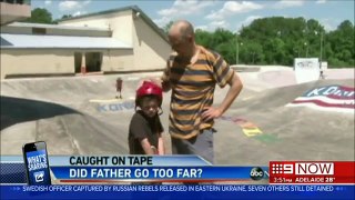 Video of man kicking son down ramp at Jacksonville skate park goes viral