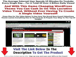 Get Covert Videopress Theme + 50% OFF