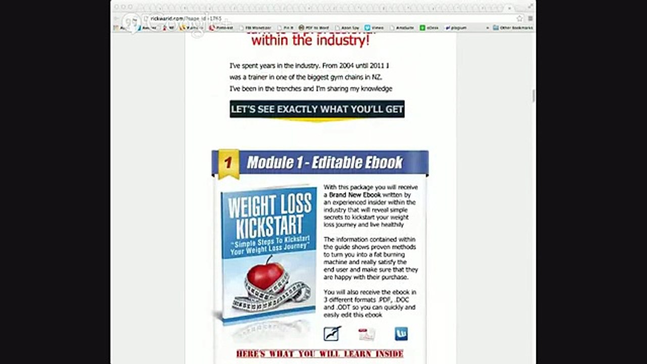 Weight Loss Kickstart by Rick Warid | Purchased and Reviewed by Mike McKay