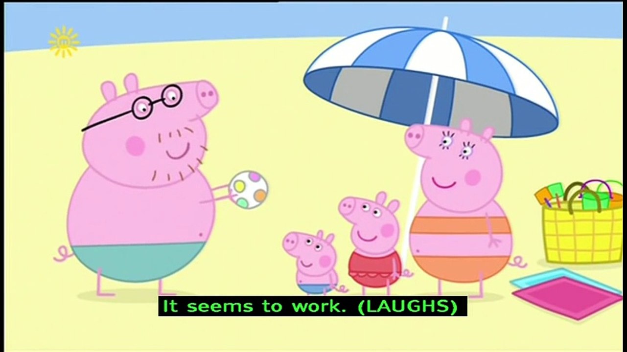 Peppa Pig (Series 1) - At The Beach (with subtitles)