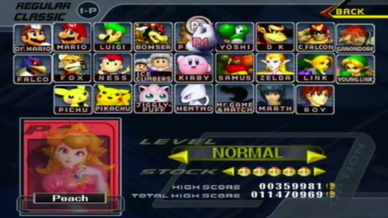 [Nintendo GameCube] Super Smash Bros Melee Classic - Peach