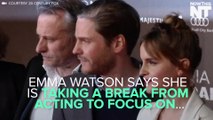 Emma Watson Is Taking Time Off Acting To Focus On Feminism
