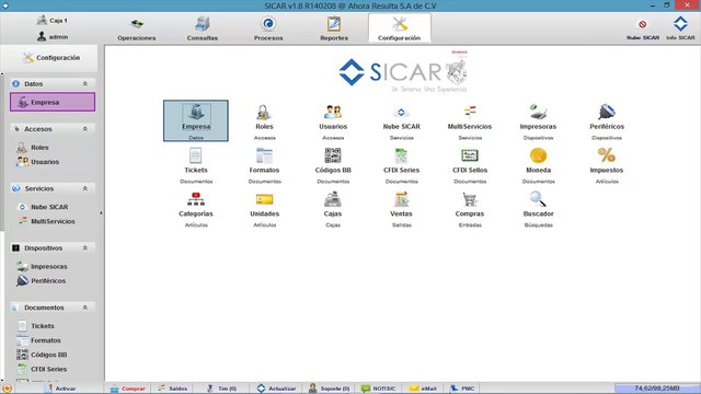 SICAR Punto de Venta - Editar Datos de la Empresa
