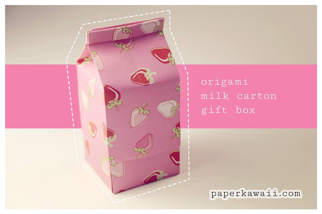 Origami Milk Carton Gift Box - video Dailymotion