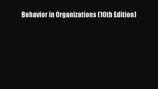 PDF Behavior in Organizations (10th Edition)  EBook