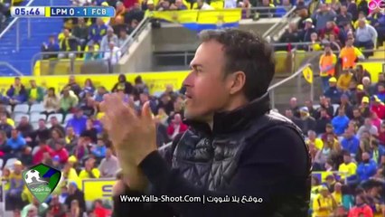 اهداف مباراة برشلونة ولاس بالماس 2-1