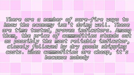 Commodity Prices Have Crashed