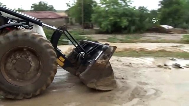 Meriç kıyısındaki köyler sel suları altında kaldı