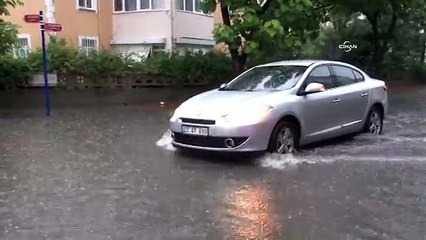 Edirne yağmura teslim oldu
