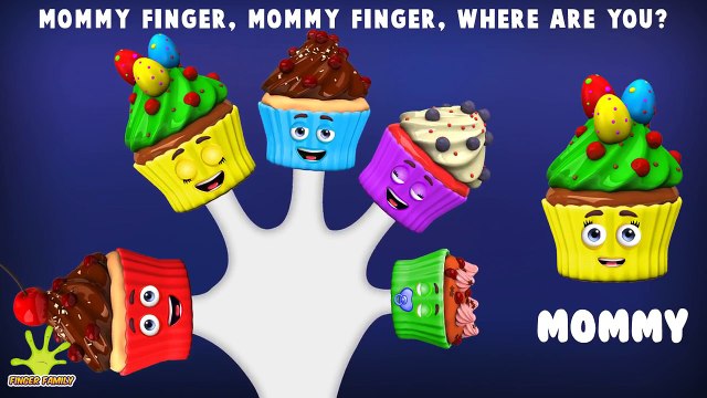 The Finger Family Easter Cup Cakes Family Nursery Rhyme | Easter Finger Family Songs