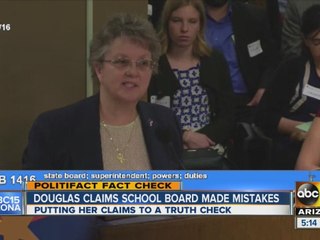 Diane Douglas claims school board made mistakes
