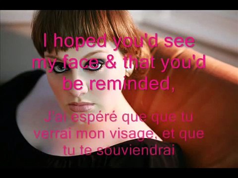 Adele Someone like you (paroles + traduction)