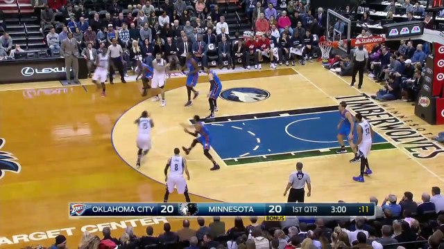 Oklahoma City Thunder vs Minnesota Timberwolves - Highlights | January 27, 2016 | NBA 2015-16 Seaso