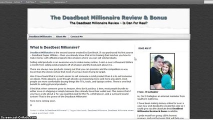 7h  YouTube   Deadbeat Millionaire Bonus & Overview