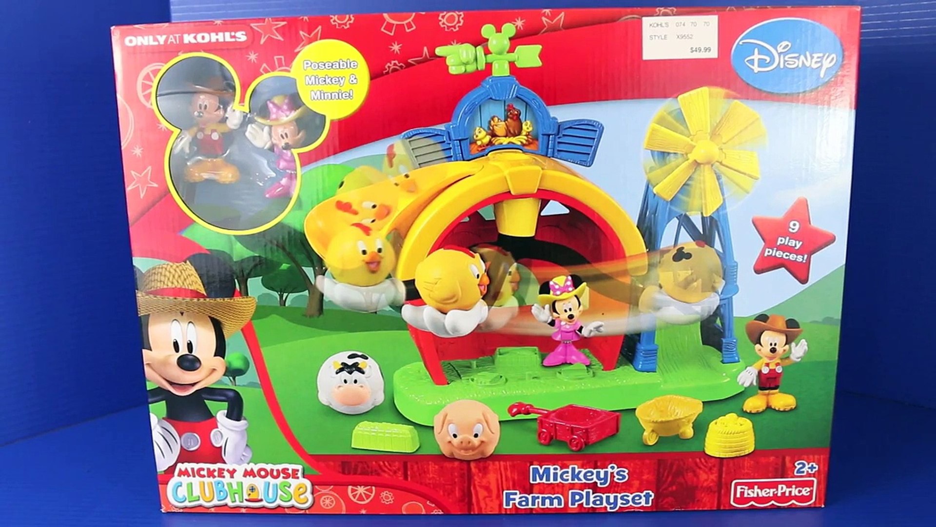 mickey mouse farm playset