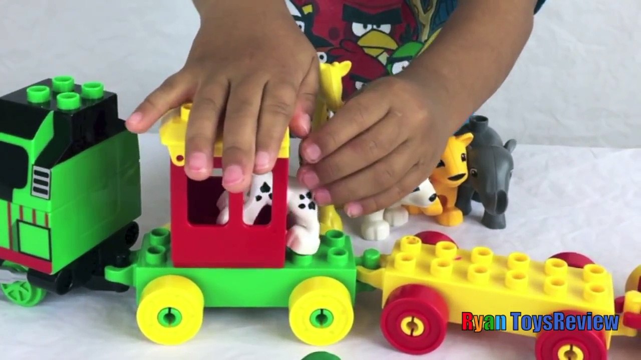 Thomas and Friends Percy Toy Train Lego Duplo to the Zoo Batman vs Joker Toys Fight Lego D