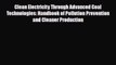 [PDF] Clean Electricity Through Advanced Coal Technologies: Handbook of Pollution Prevention