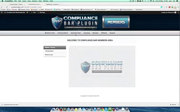Installing and Licensing Compliance bar