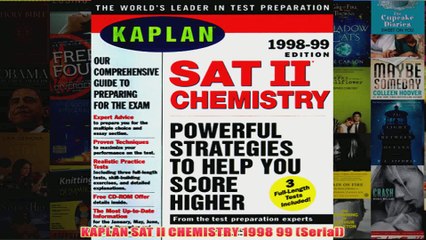 Download PDF  KAPLAN SAT II CHEMISTRY 1998 99 Serial FULL FREE