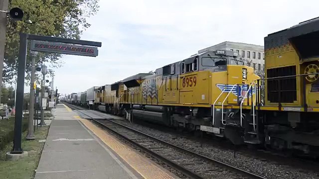 Union Pacific Afternoon Freight Train Action