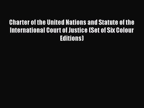 [PDF] Charter of the United Nations and Statute of the International Court of Justice (Set