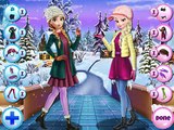 Elsa And Anna Winter Dress Up / Принцессы Диснея Зимний наряд