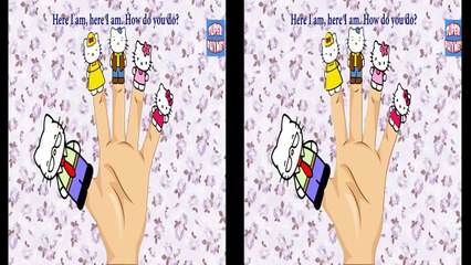 The Finger Family Cat Family Nursery Rhyme | Kids Animation Rhymes Songs
