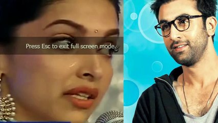 deepika padukone crys because of break up with ex boy friend ranbir kapoor