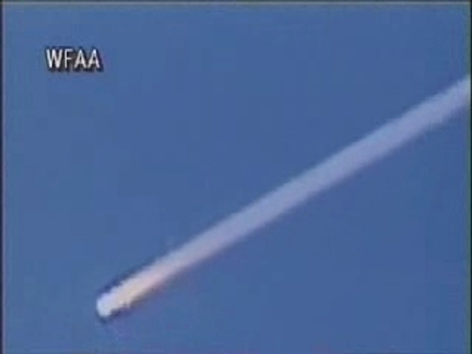 entree de Columbia dans l'atmosphere