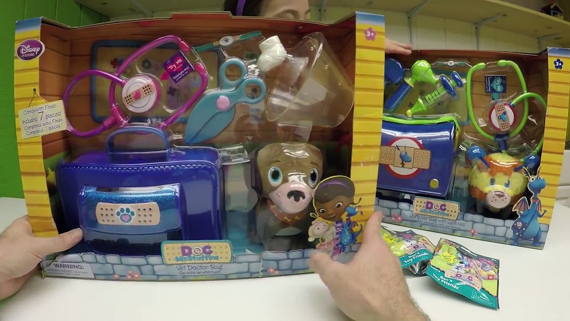 ⁣NEW DISNEY JUNIOR DOC MCSTUFFINS VET PET SQUIBBLES & STUFFY VET PET BAG PLAYSET Toy Surprise Toy