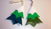 Origami déco de Noël - Pendentif sapin - Christmas Tree Pendant [Senbazuru]