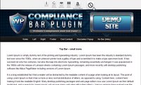 WP Compliance Bar Plugin | WP Compliance Bar Plugin Review and Bonuses | Anton Nadilo