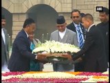 Nepal PM pays tribute at Rajghat