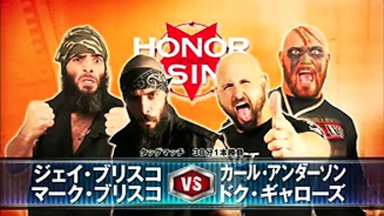 BULLET CLUB (Doc Gallows & Karl Anderson) vs. The Briscoes (Jay Briscoe & Mark Briscoe)