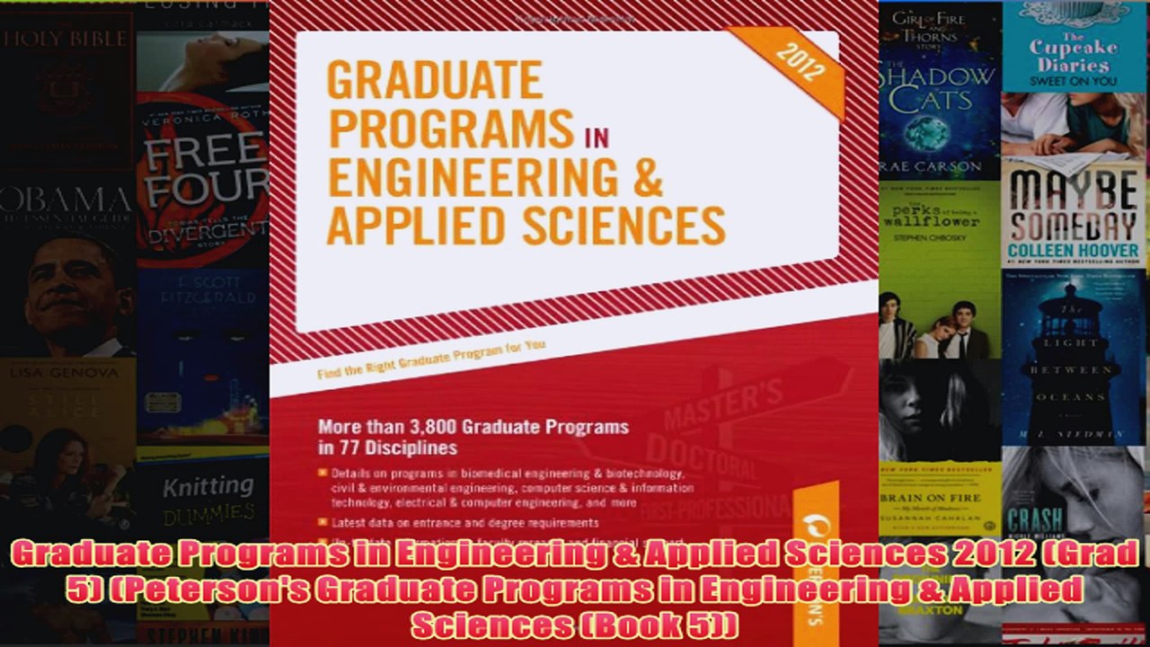 Download PDF  Graduate Programs in Engineering  Applied Sciences 2012 Grad 5 Petersons Graduate FULL FREE