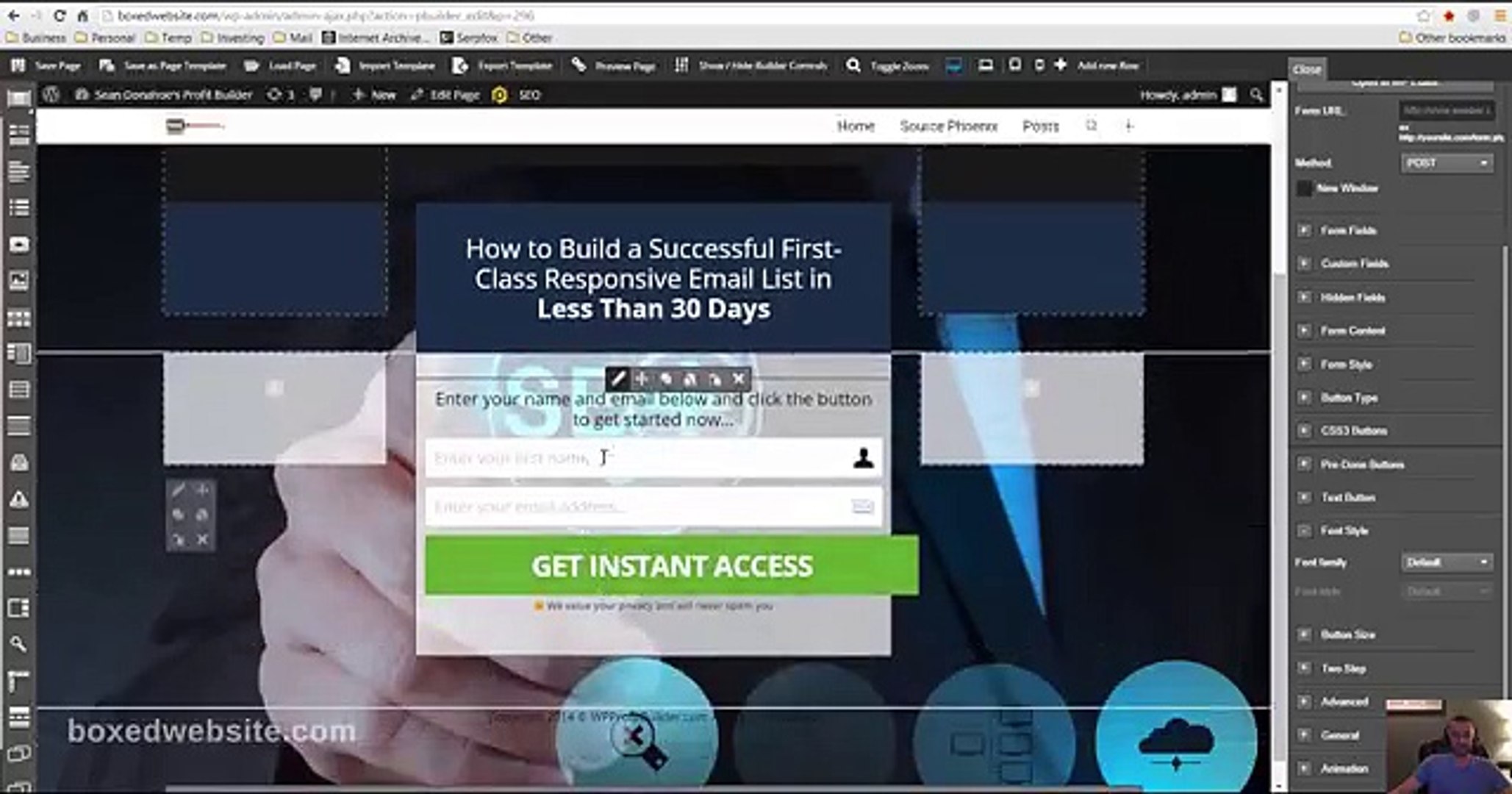 ⁣Profit Builder Example - How To Make A Squeeze Page