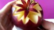 How to Make Apple Rose _ Valentine's Day Apple Design _ Fruit Carving _ Apple Art Food Decoration
